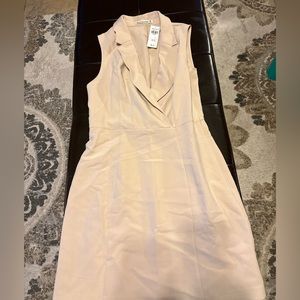 Beige Medium- Tall Blazer Dress from Abercrombie